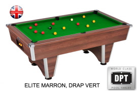 billard pool elite 7ft marron drap vert w541mvr