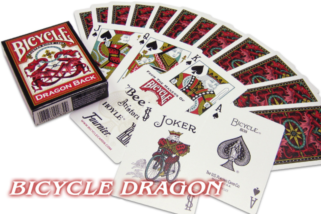 jeu carte poker bicycle dragon - 1